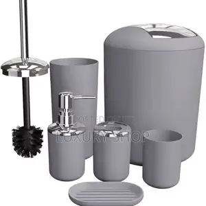 6 PCS Bathroom Set 6 ዓይነት የመፀዳጃ ቤትና የንፅህና መጠበቂያዎች