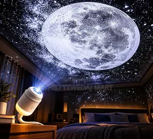 2-in-1 Galaxy Projector Night Light 3 Sliding Films, USB