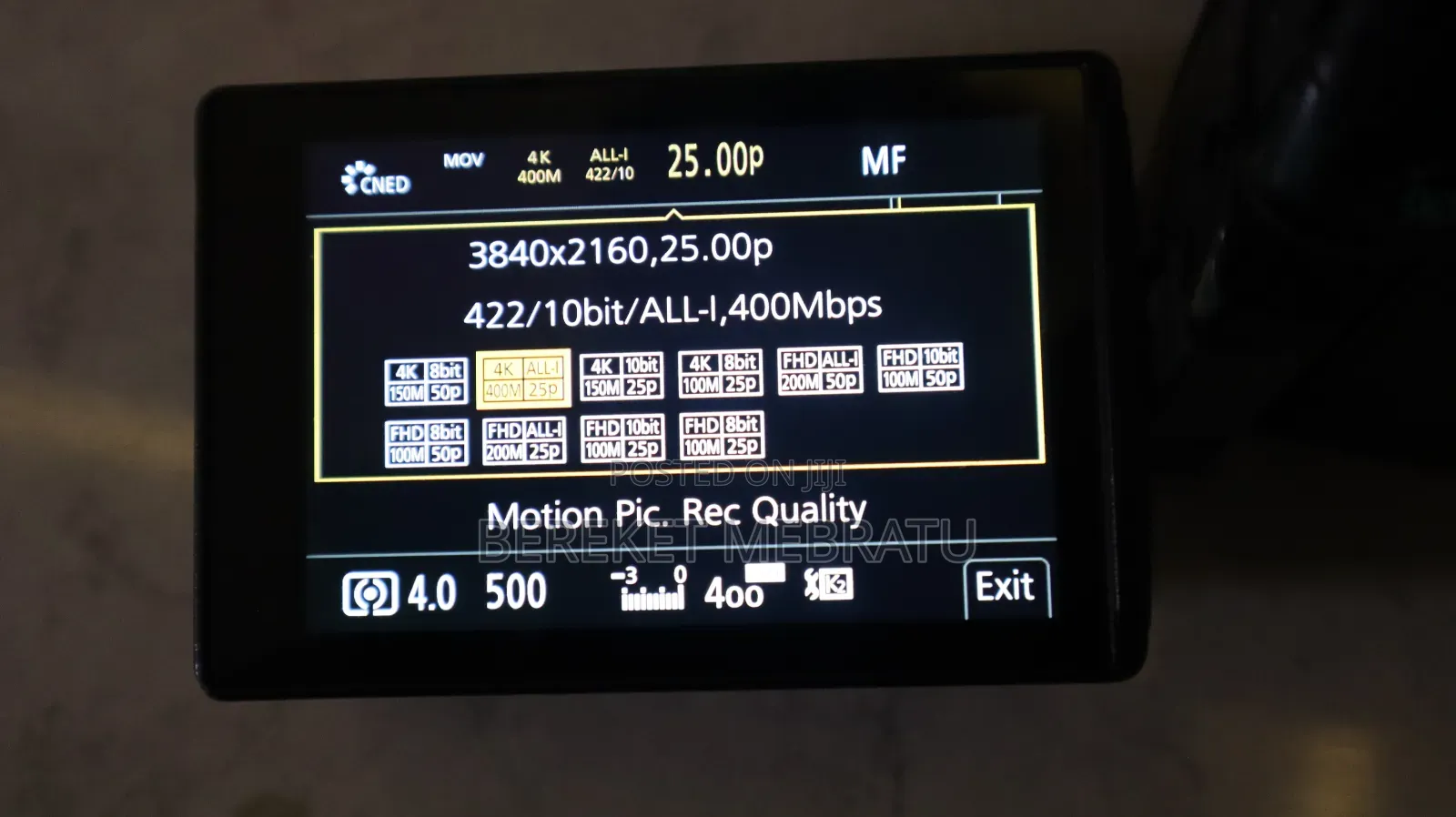 4k 10bit 422 Camera With 3 Lenses