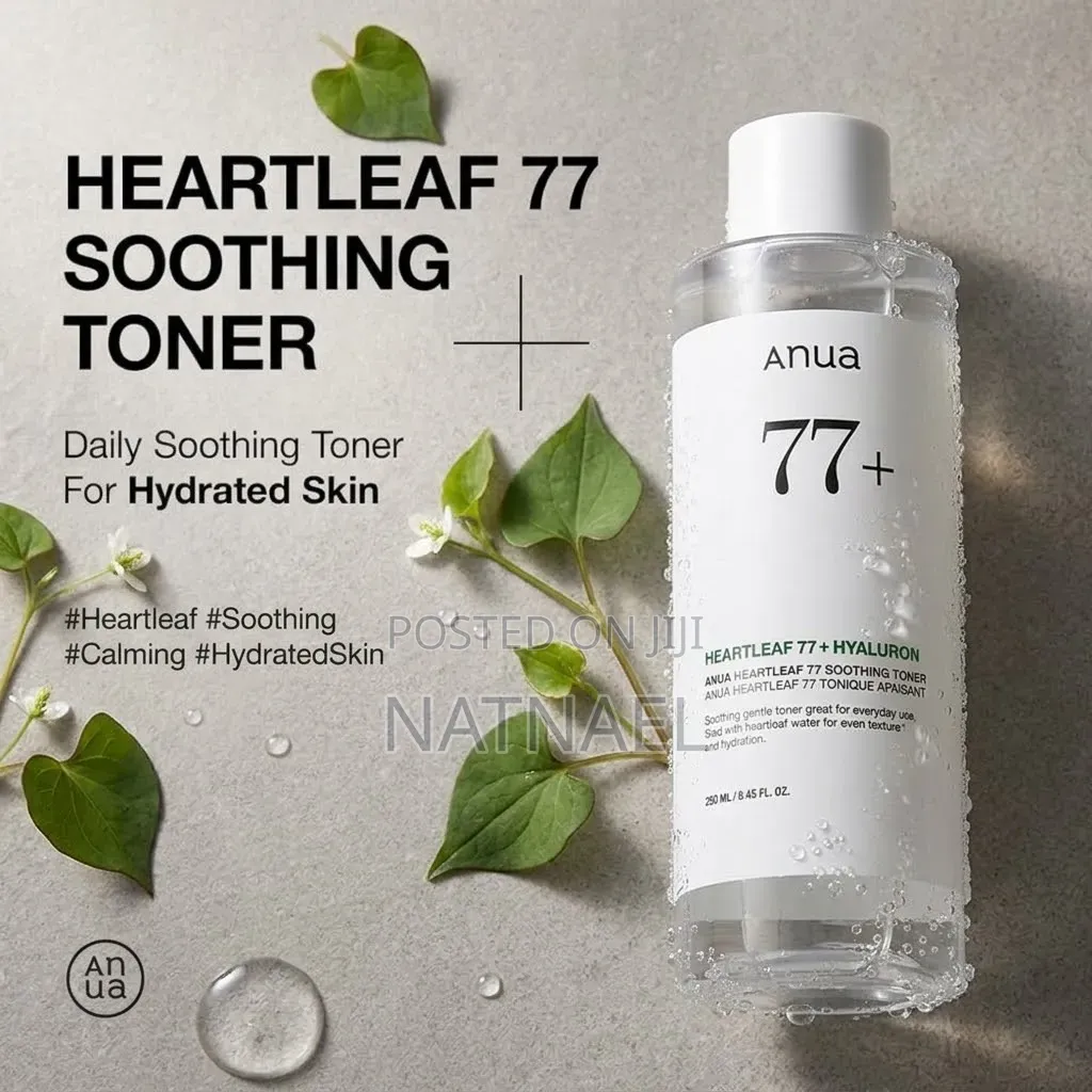 Anua Heartleaf 77% Soothing Toner (250 Ml Bottle and Outer Packaging