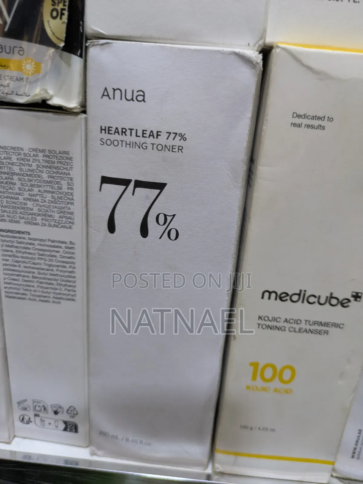 Anua Heartleaf 77% Soothing Toner (250 Ml Bottle and Outer Packaging
