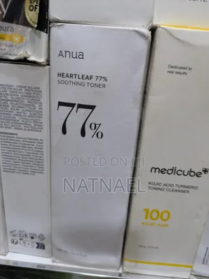 Anua Heartleaf 77% Soothing Toner (250 Ml Bottle and Outer Packaging