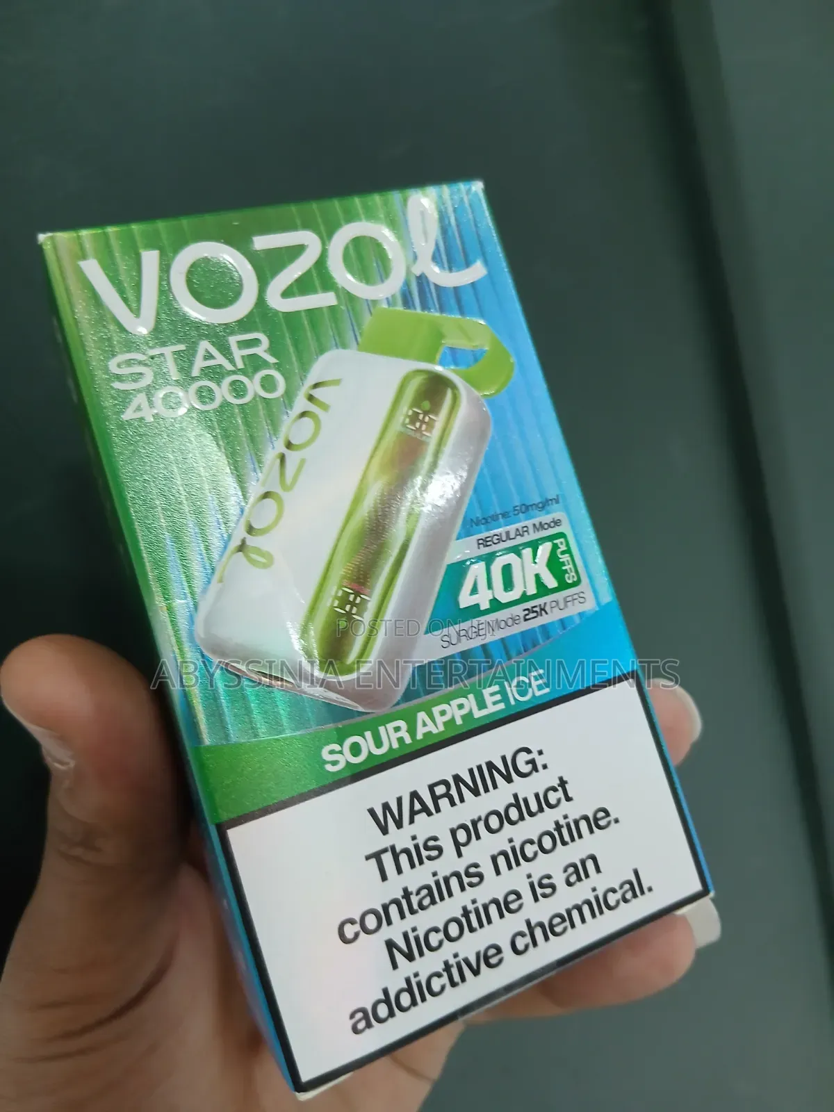 Vape Sour Apple 40 K Ena Hulum Aynet Alen