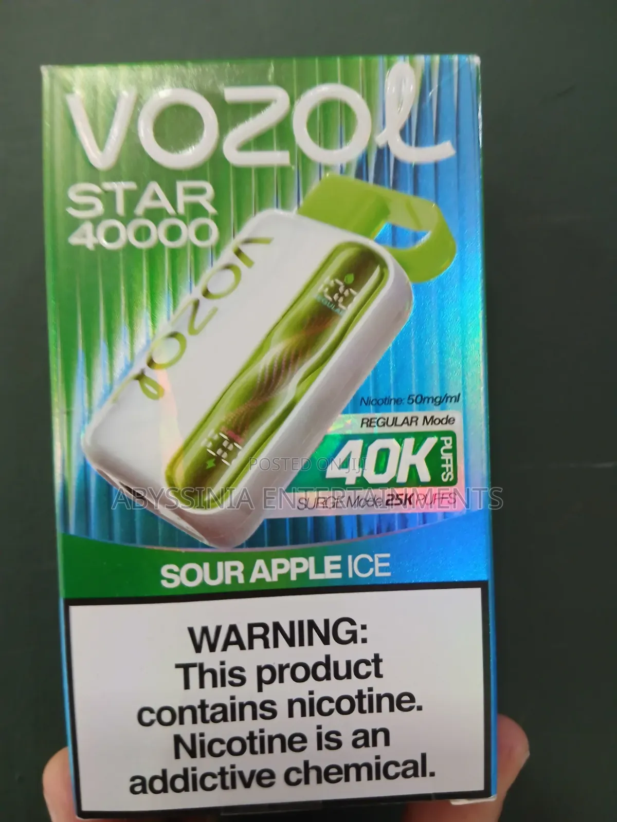 Vape Sour Apple 40 K Ena Hulum Aynet Alen