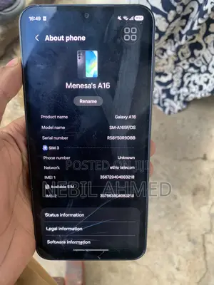 Samsung Galaxy A16 256 GB Black