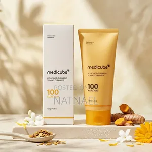 Medicube Kojic Acid Turmeric Toning Cleanser ​የፊትዎን ቆዳ ለማፅዳት፣ ለማብራት