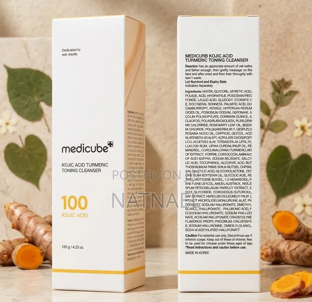 Medicube Kojic Acid Turmeric Toning Cleanser ​የፊትዎን ቆዳ ለማፅዳት፣ ለማብራት