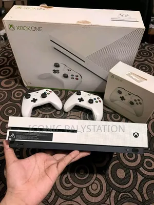 Xbox One S 1 Tb Storge With Two Controllers in Iconic Ps