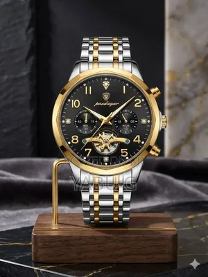 Poedagar Fashion Luxury Watch for Man Business Chronograph