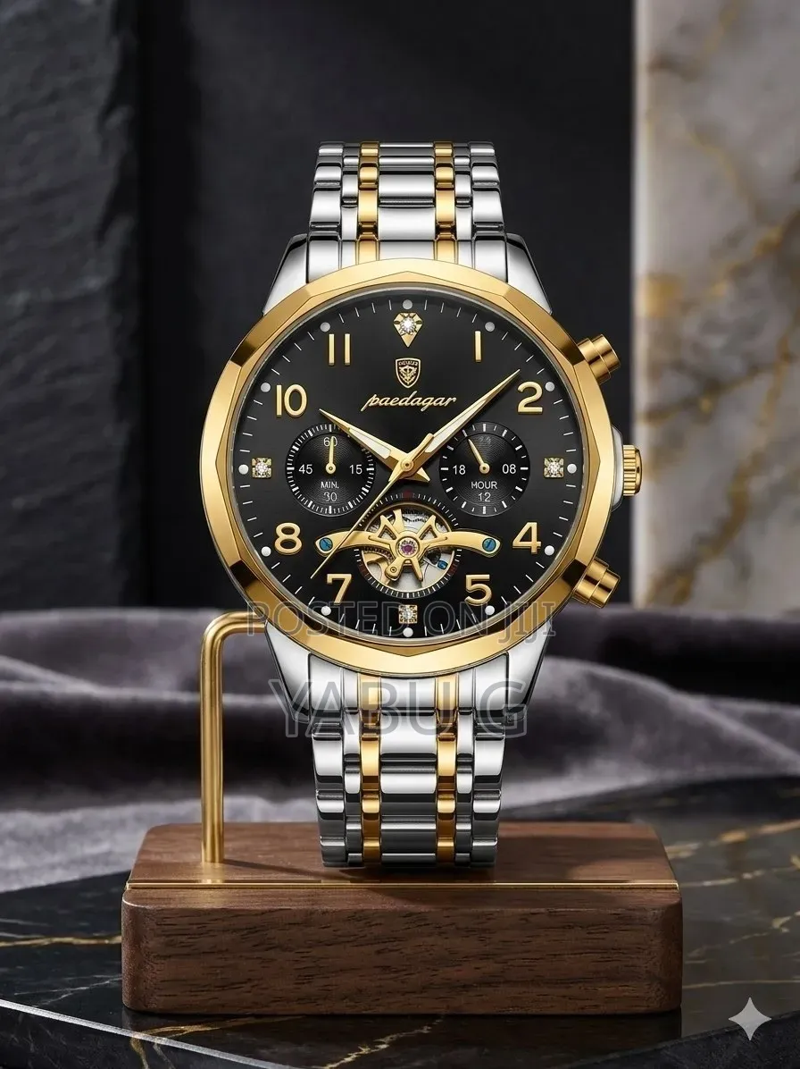 Poedagar Fashion Luxury Watch for Man Business Chronograph