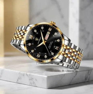 Men's Quartz Wrist Watches Luxury Waterproof Stainless Steel Watch