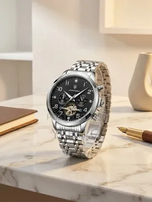 POEDAGAR Quartz Analog Stainless Steel Men's Luxury Wristwatch