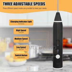 Milk Frother ለወተት አረፋ ለመስራት ለክሬም ለእንቁላል የሚሆን መቀላቀያ