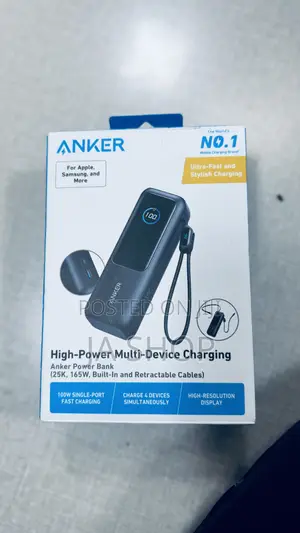 Anker Power Bank 25,000mAh – 165W Fast Charging