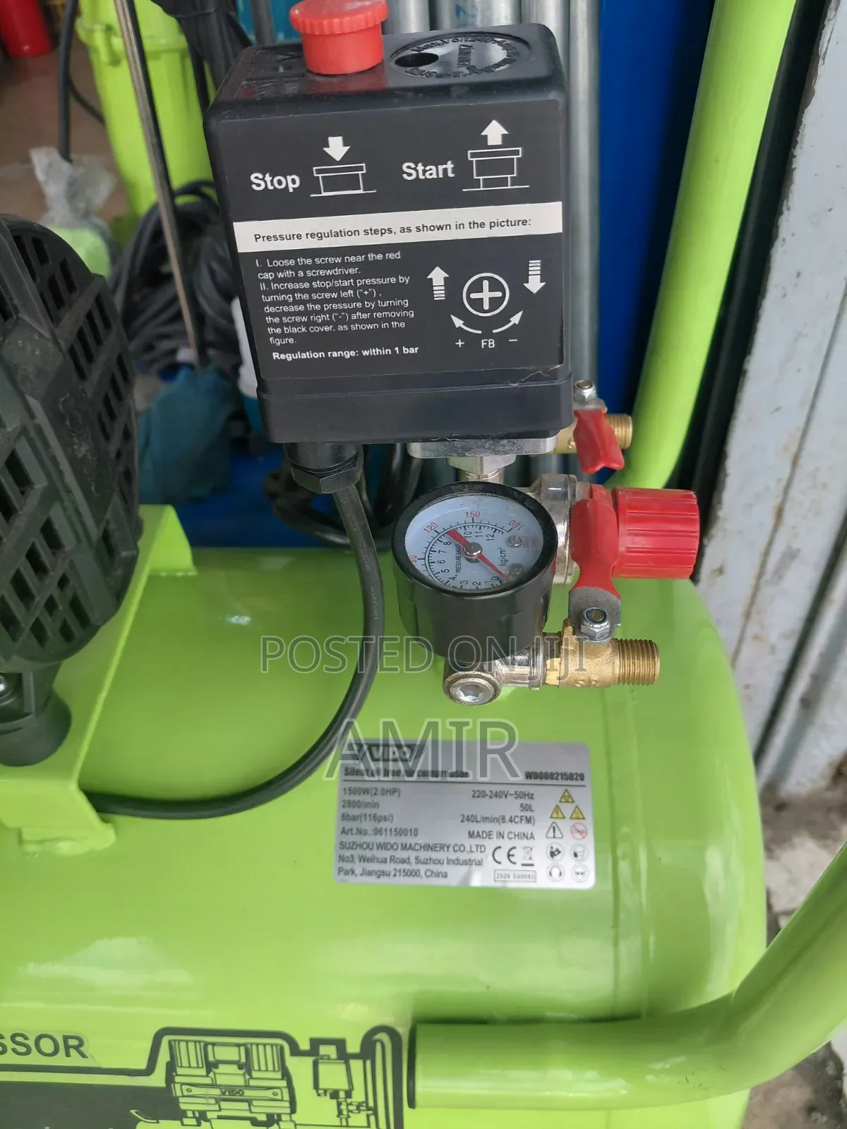 VIDO 50L Silent Oil-Free Air Compressor 2.0HP
