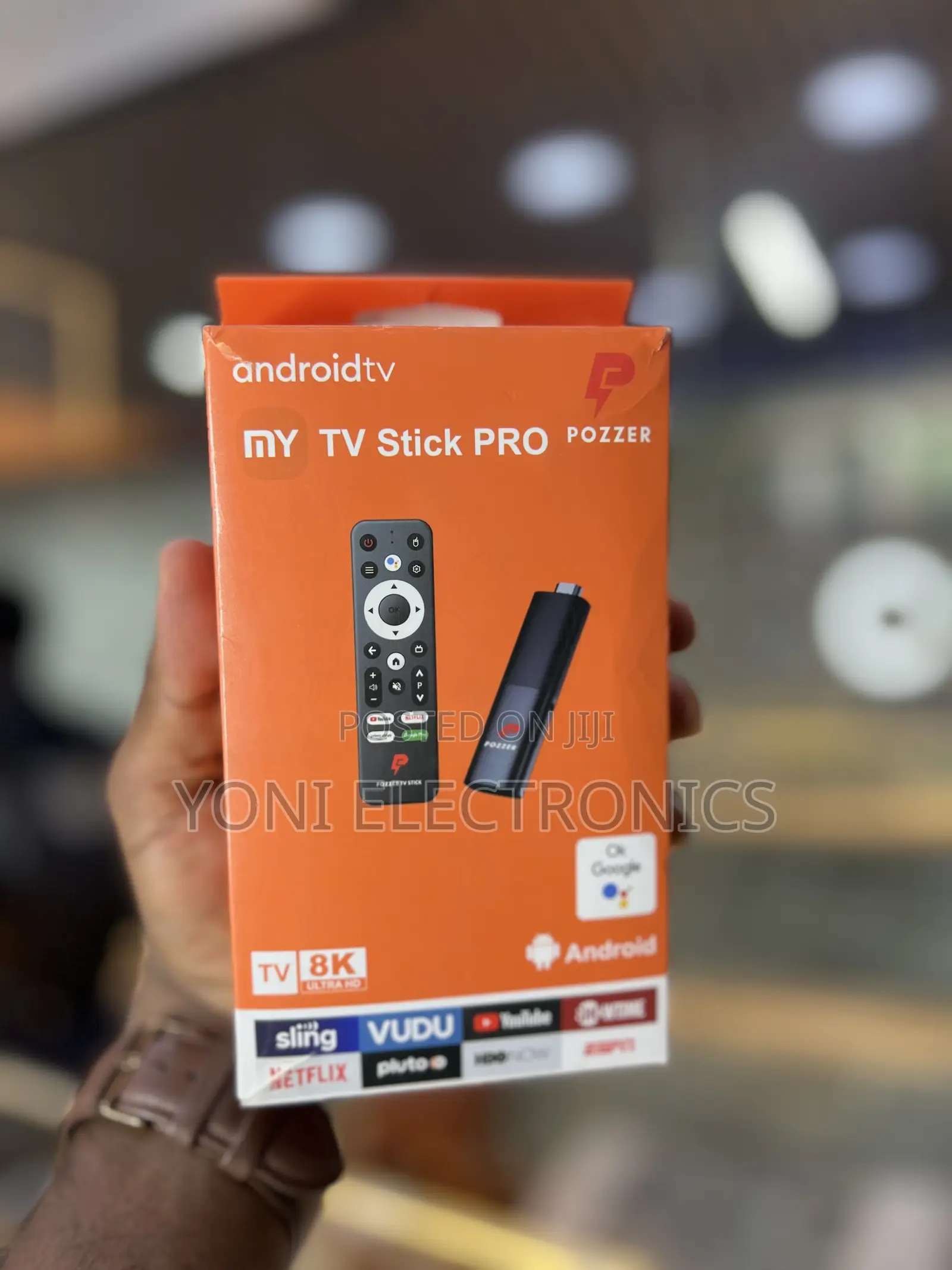 Pozzer My TV Stick Pro – Android TV 8K Ultra HD Streaming Stick