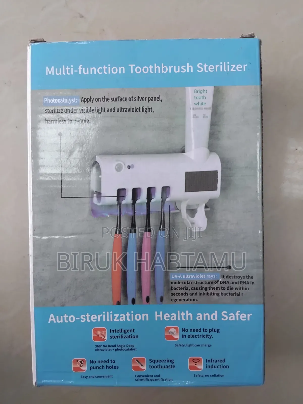 Multi Functional Toothbrush Sterilizer & Dispenser