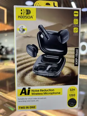Hoodsda KMP-156AI AI Noise Reduction Wireless Microphone (Two-in-One)