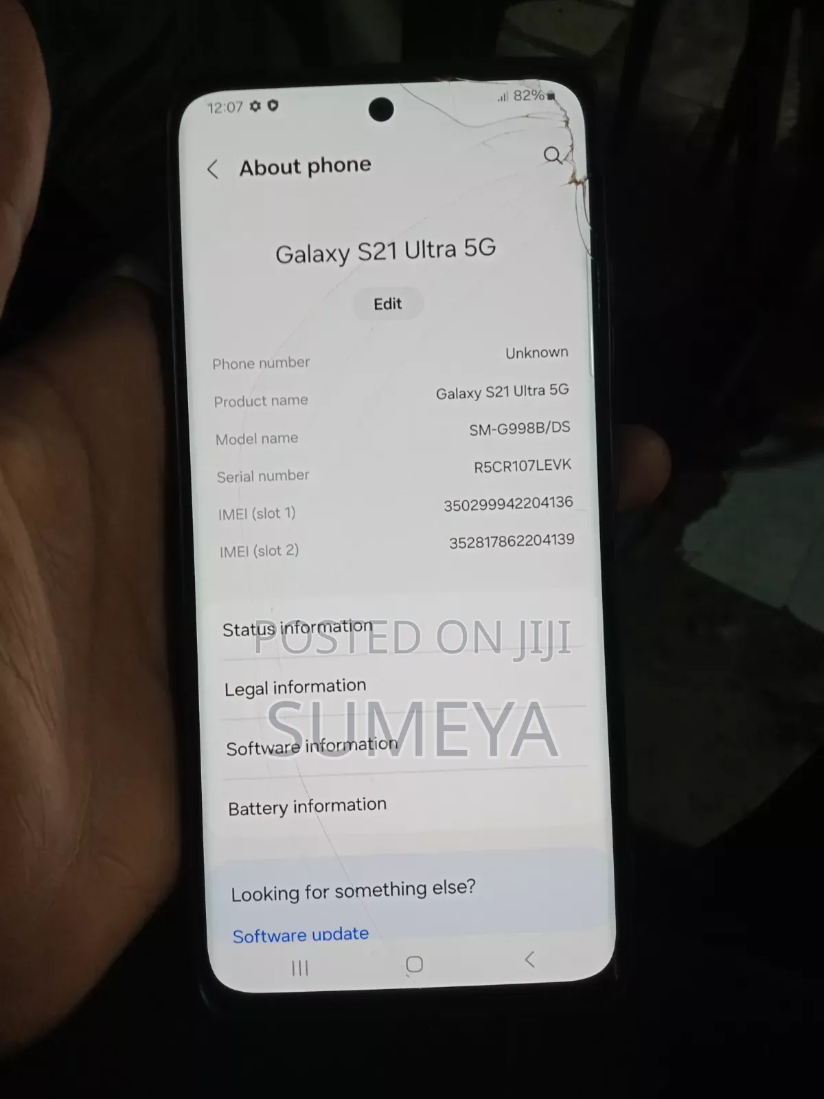 Samsung Galaxy S21 Ultra 5G 256 GB Black