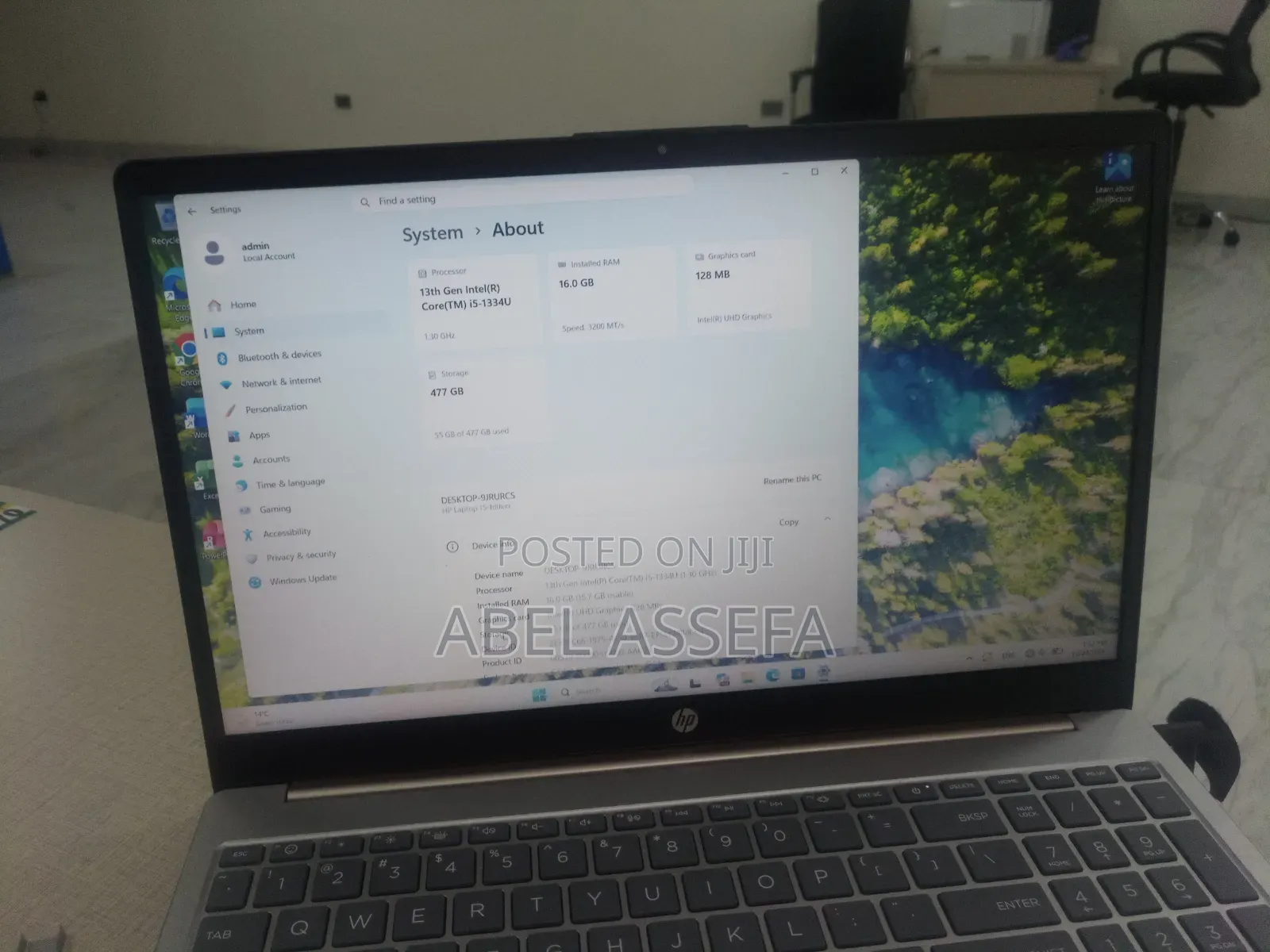 New Laptop HP 15-fd0290ns 16GB Intel Core i5 SSD 512GB
