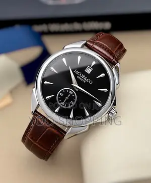 Jacob & Co Leather Strap Watch for Him