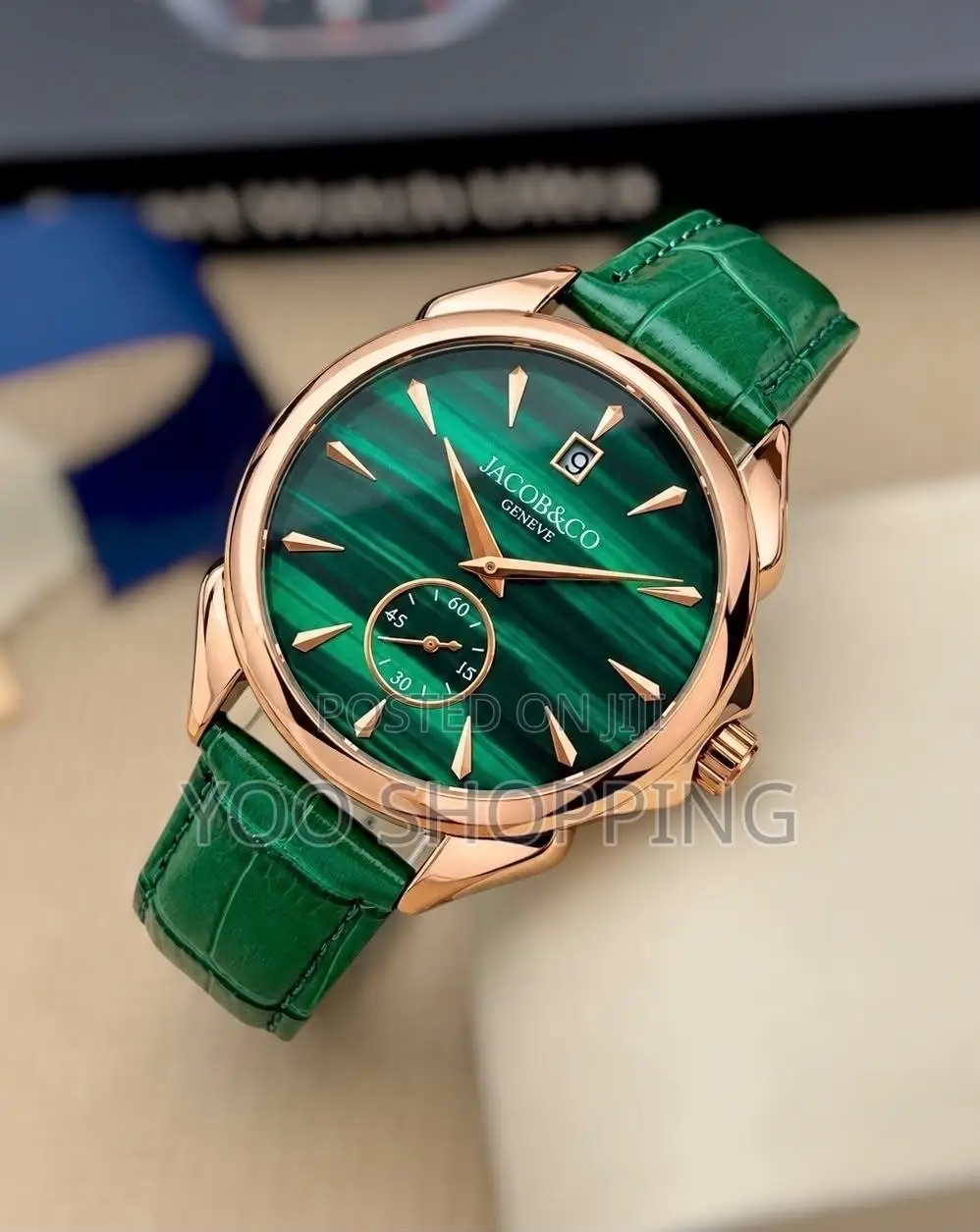 Jacob & Co Leather Strap Watch for Him