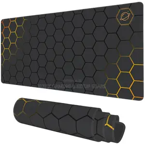 80x30x0.2cm Hexagon Pattern Themed Mouse Pad - Non-Slip Mousepad