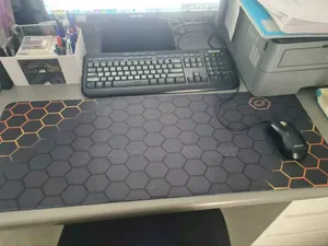 80x30x0.2cm Hexagon Pattern Themed Mouse Pad - Non-Slip Mousepad