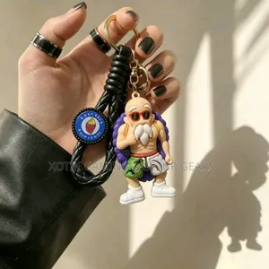 Anime Dragon Ball Master Roshi Themed 3D Keychain - For Keys, Backpack