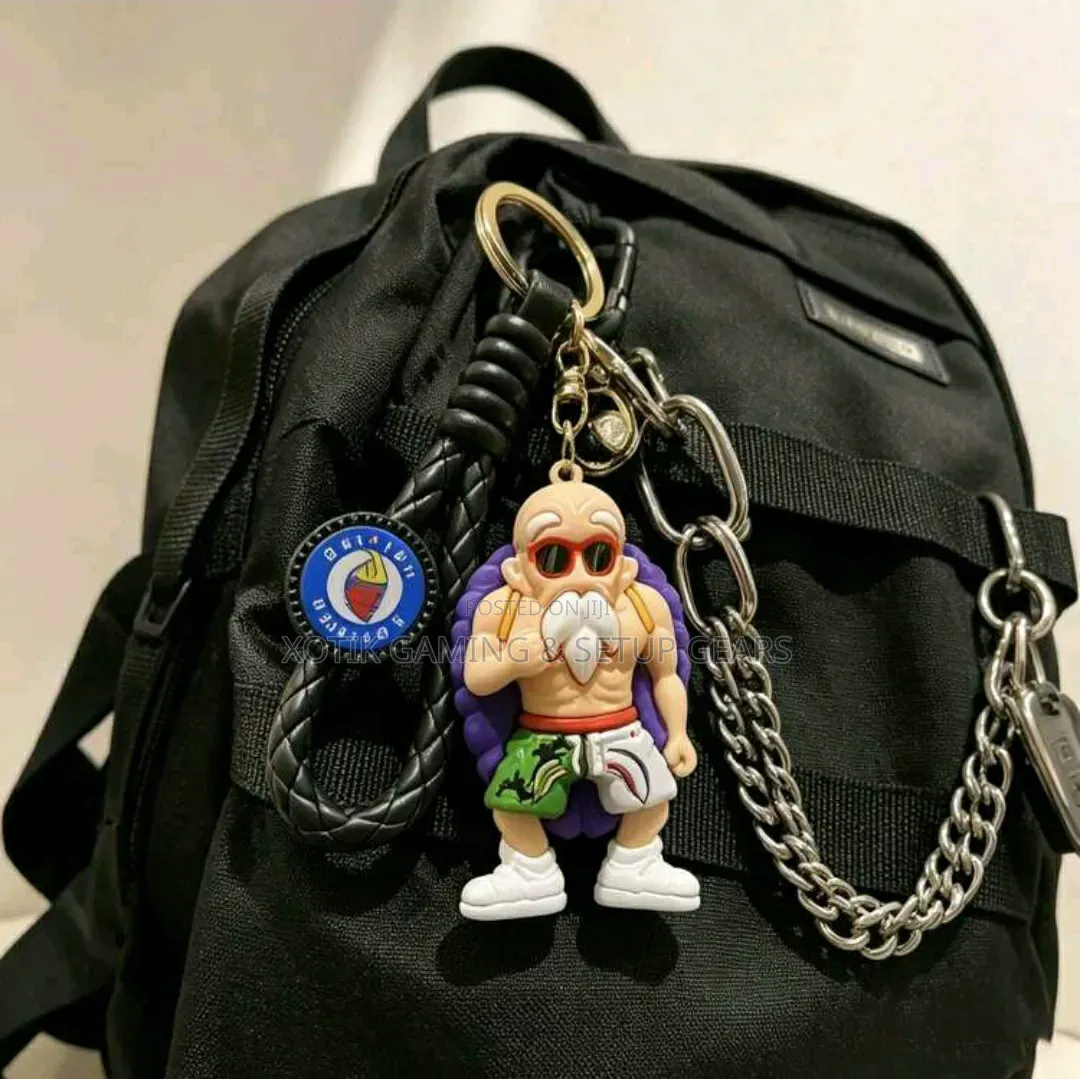 Anime Dragon Ball Master Roshi Themed 3D Keychain - For Keys, Backpack