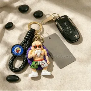 Anime Dragon Ball Master Roshi Themed 3D Keychain - For Keys, Backpack