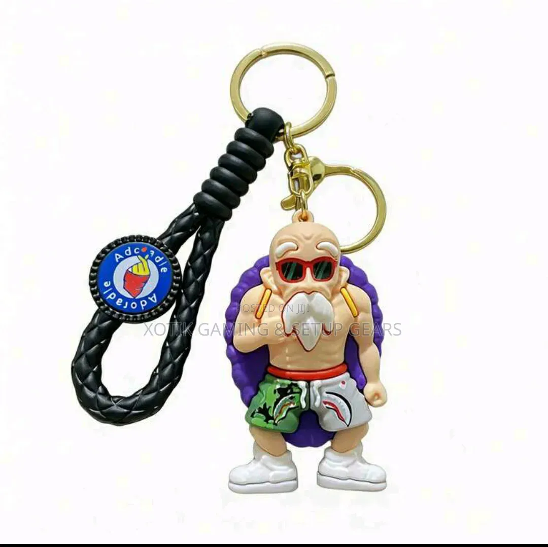 Anime Dragon Ball Master Roshi Themed 3D Keychain - For Keys, Backpack