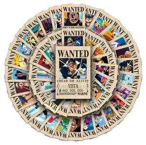 50pcs Anime One Piece Wanted Poster Stickers - For Laptops, Notebooks