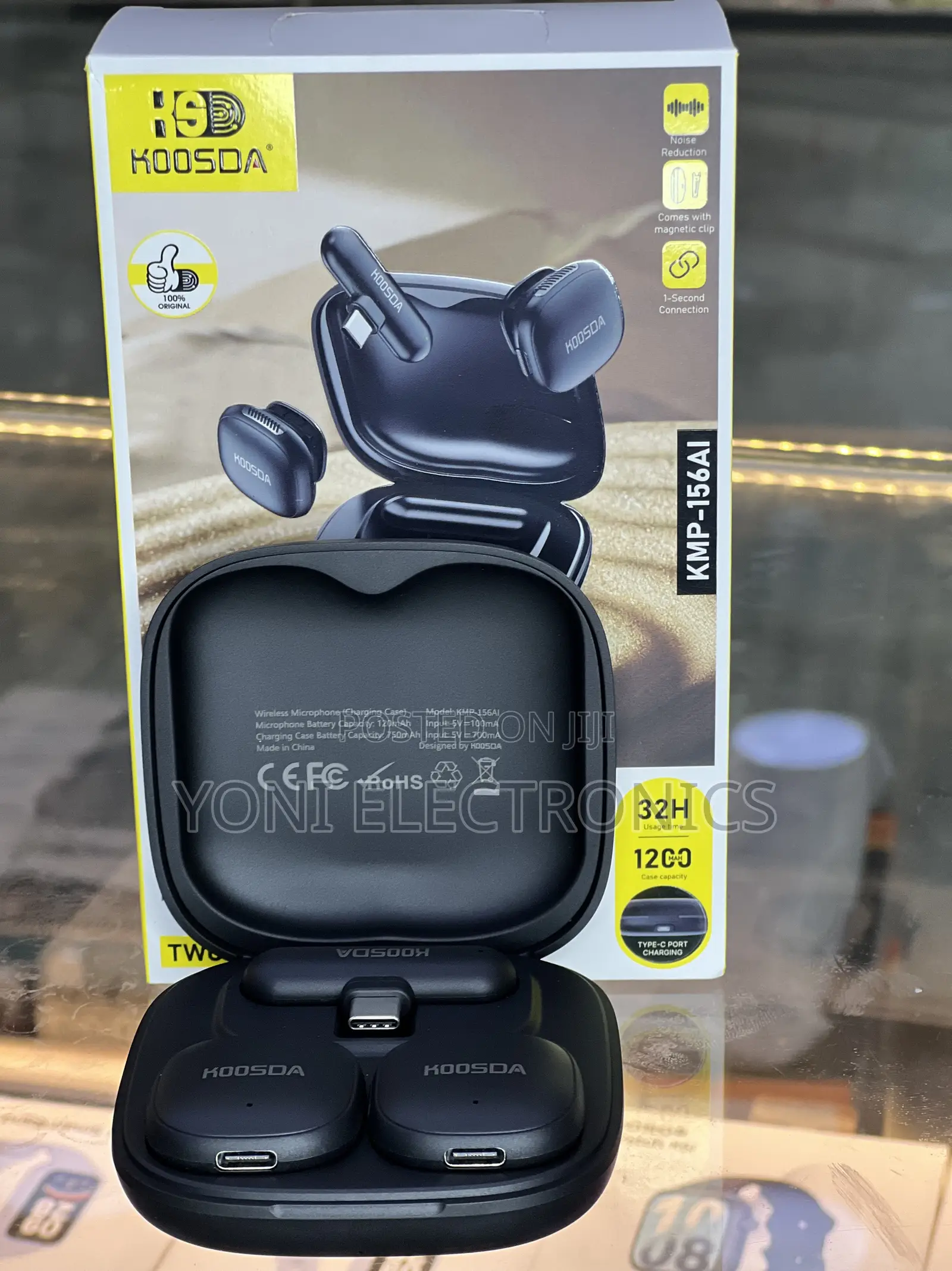 KOOSDA KMP-156AI AI Wireless Microphone Clear Sound 