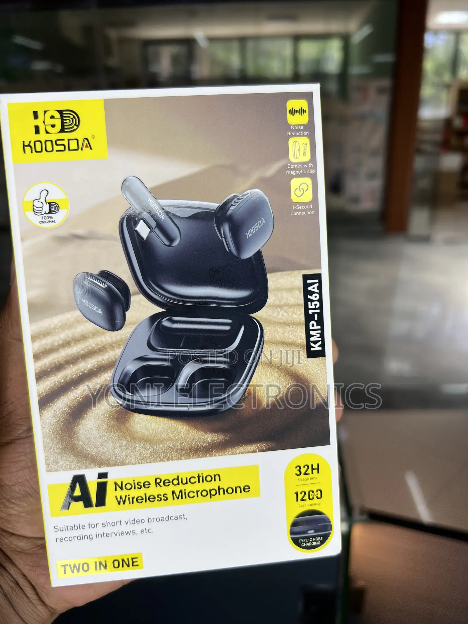 KOOSDA KMP-156AI AI Wireless Microphone Clear Sound 