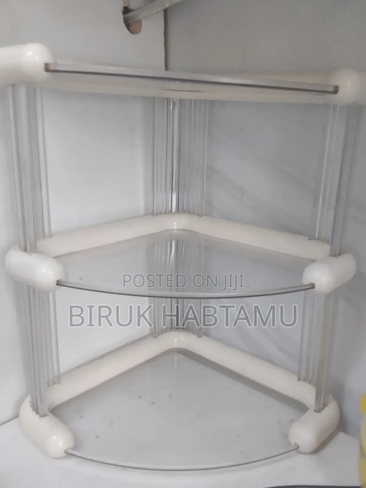3 Tiers Corner Cosmetics Storage Shelf