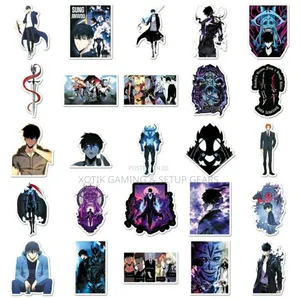 50pcs Anime Solo Leveling Stickers-for Laptops, Water Bottle, Notebook
