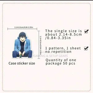 50pcs Anime Solo Leveling Stickers-for Laptops, Water Bottle, Notebook