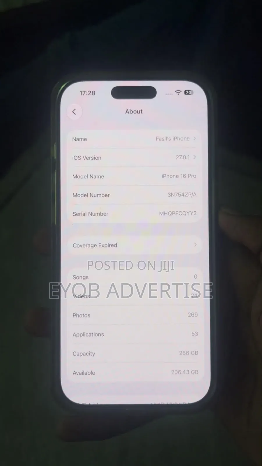 New Apple iPhone 16 Pro 256 GB Bronze