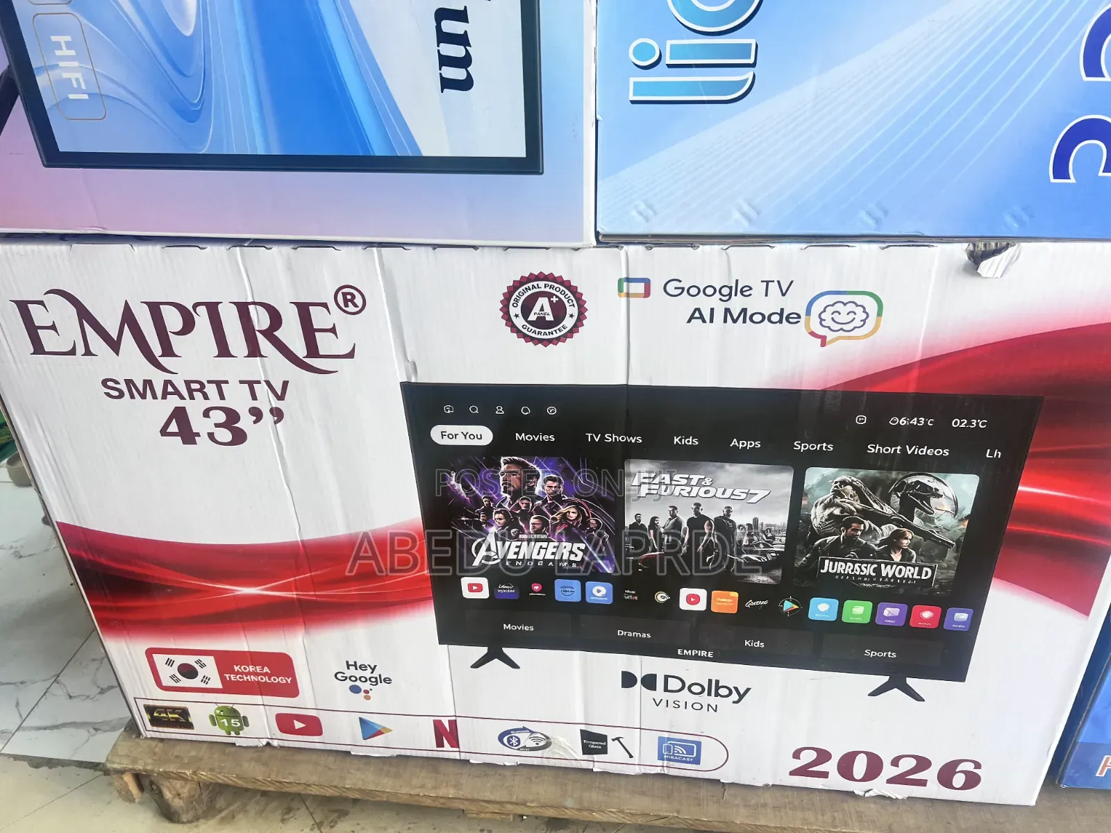 Epaery TV Smart Adroyed 2026 Dubl Glass