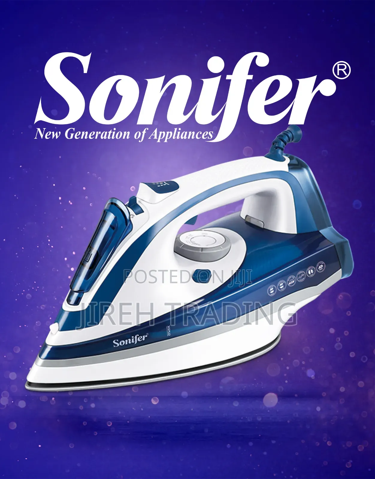 Sonifer SF-9026 Electric Steam Iron – 2000W