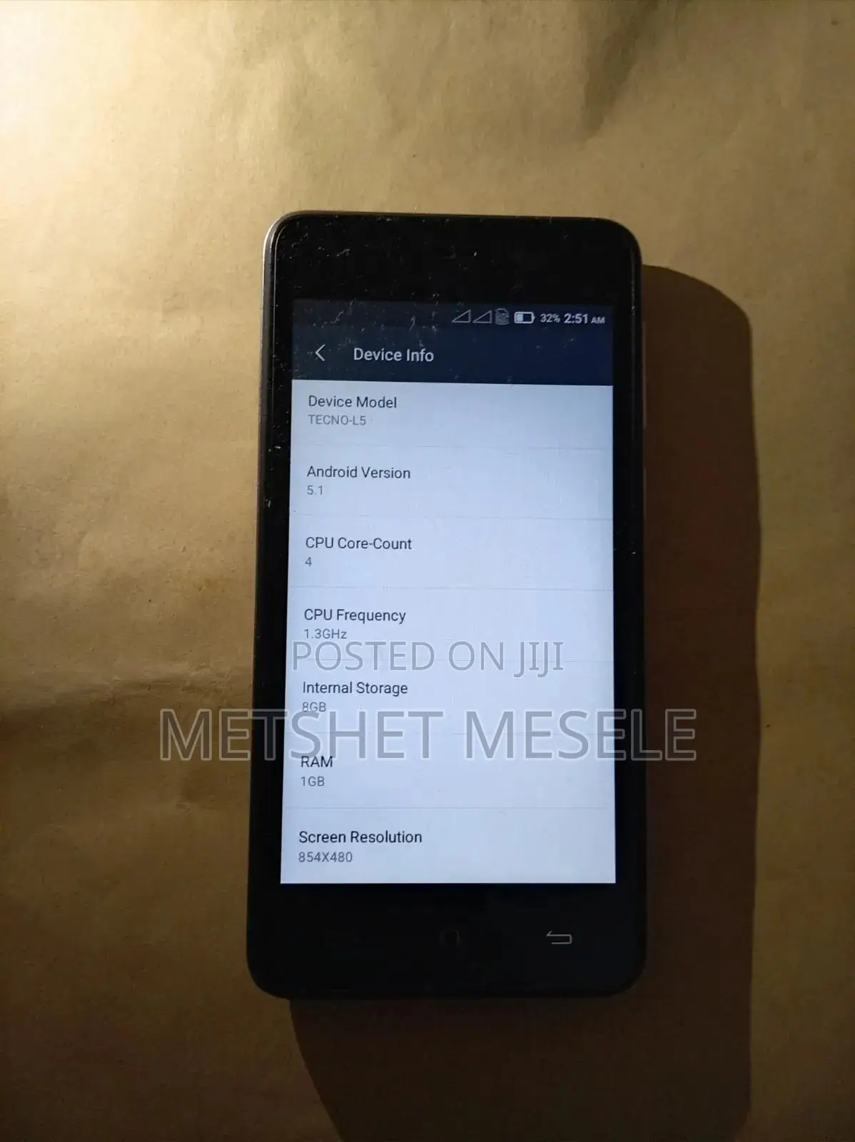 Tecno L5 8 GB Black