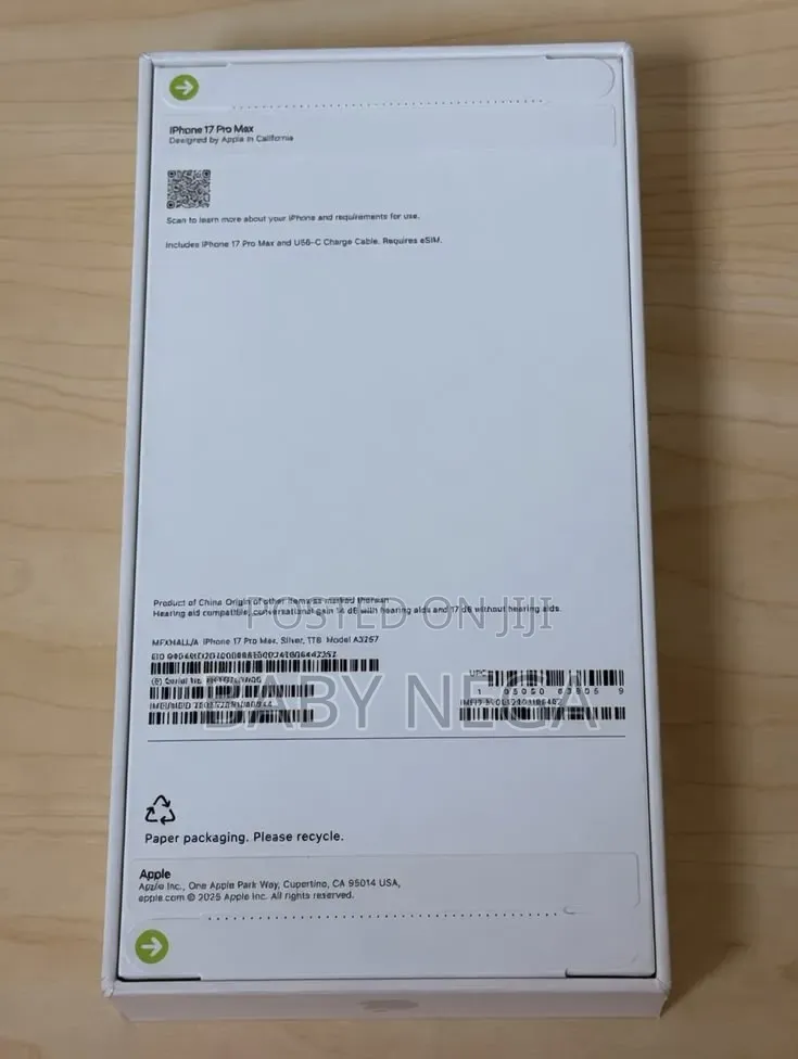 New Apple iPhone 17 Pro Max 256 GB Silver