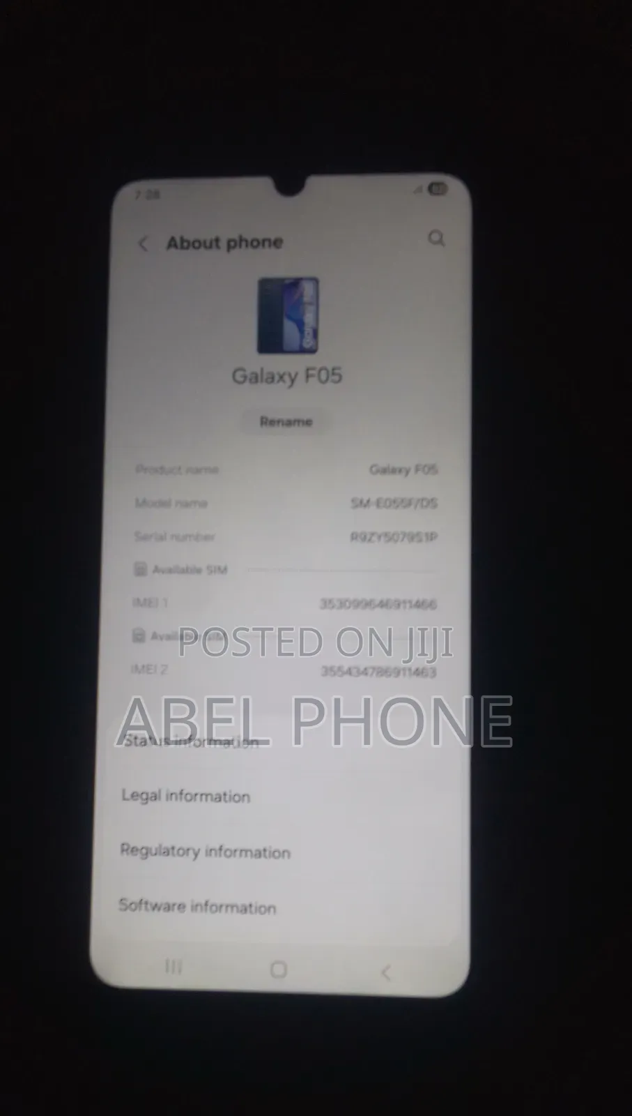 Samsung Galaxy F05 64 GB Blue