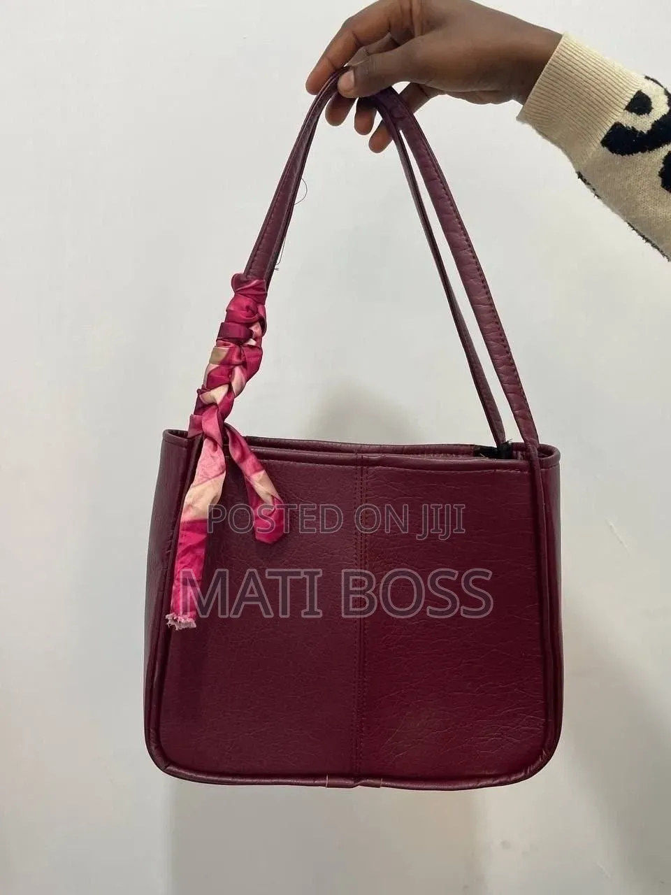 Stylish Women's Handbags in Black, Brown and Burgundy With Gold Chains