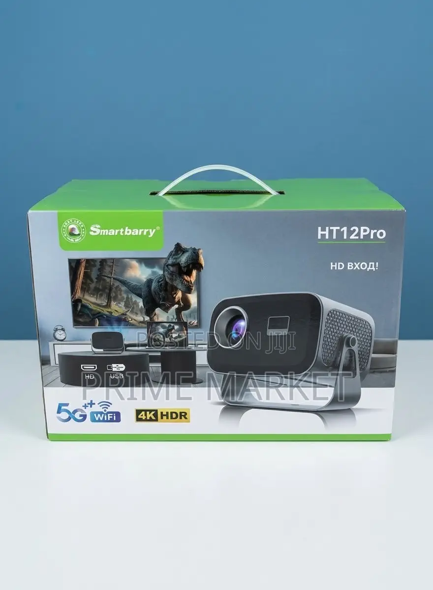 Smartbarry HT12 Pro 4K Ultra HD Smart Projector | 28000 Lumens+ 300”