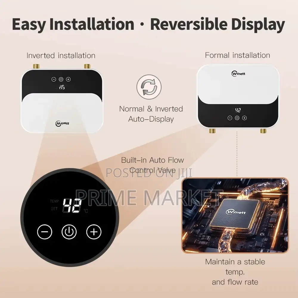 EcoSmart Point-of-Use(POU) Tankless Electric Water Heater With Display