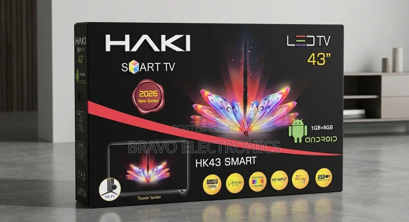 Haki 43” Smart Android TV | 2026 New Series!