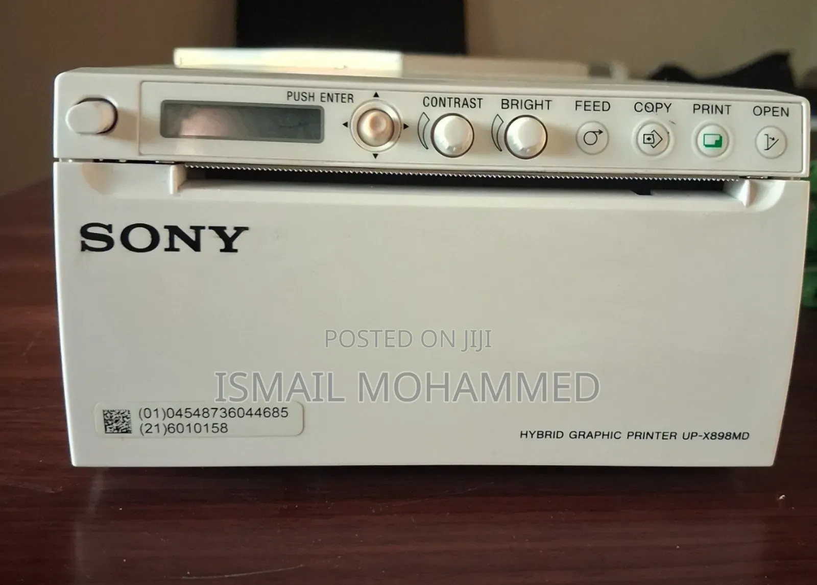 Almost New Sony Hybrid Ultrasound Printer Code 7