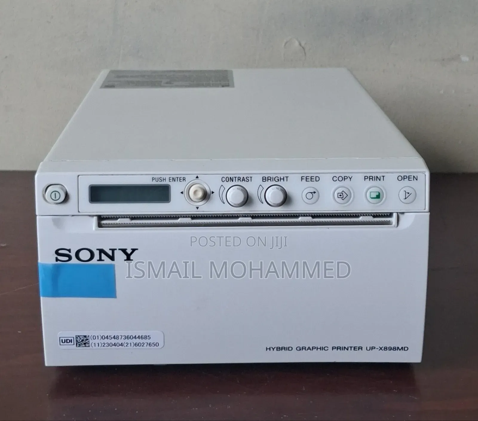 Almost New Sony Hybrid Ultrasound Printer Code 9